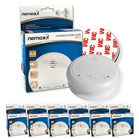 Detector de humo FL10 de gran calidad, incluye batería de litio de 10 años de