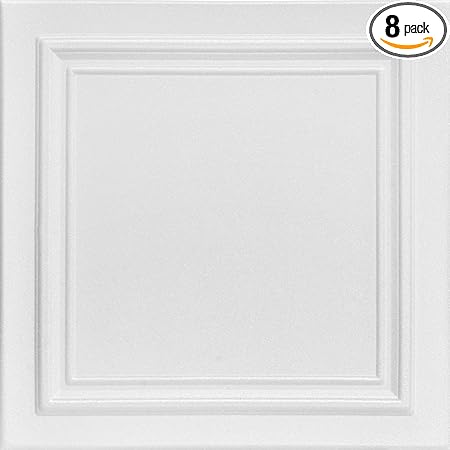 A La Maison Ceilings R24 8pw Line Art Ceiling Tile Plain White