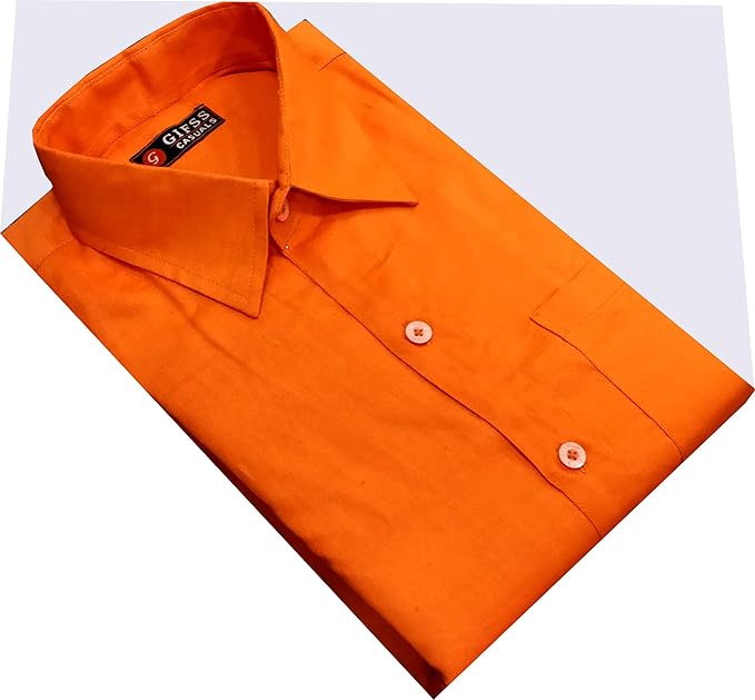 plain orange shirt