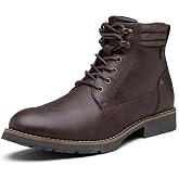 Vostey Men's Casual Dress Chukka Boots | Side Zip, Slip-Resistant, Fabric Lining, Rubber Outsole, Versatile, Motorcycle, Hiking