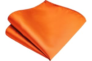 Branduce Solid Pocket Square for Men Plain Color Boy Handkerchief for Wedding Party