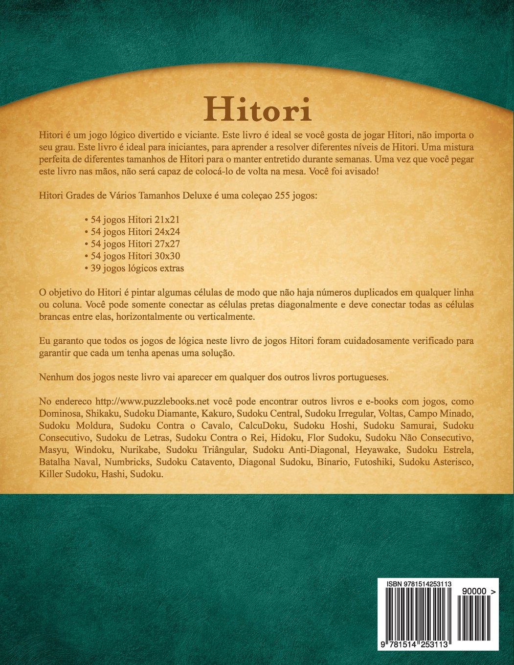 Hitori Grades De Vários Tamanhos Deluxe Volume 2 255 - 