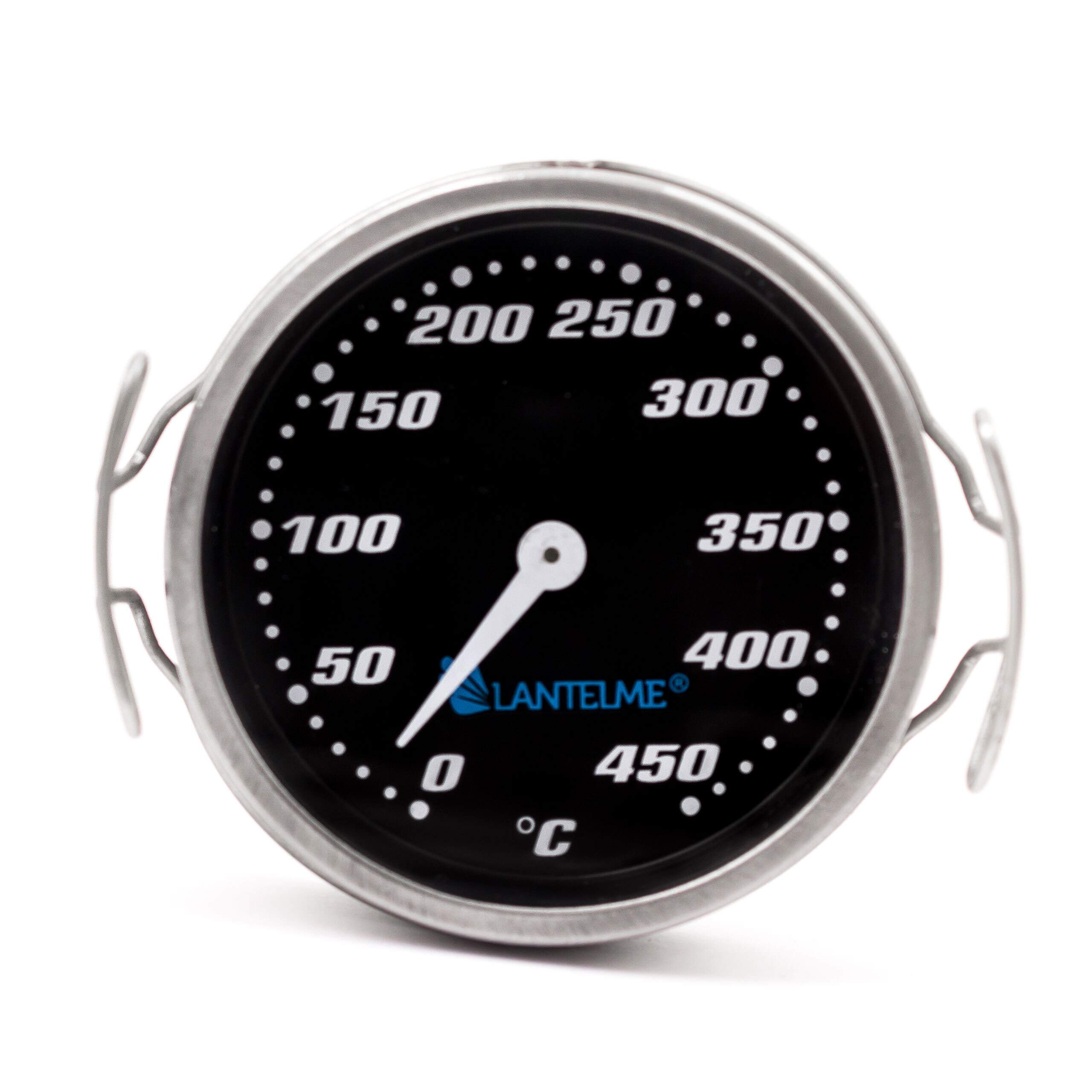 Lantelme Grill Thermometer 450 °C analog Smoker BBQ grill grid grill mat surfaces temperature 6012