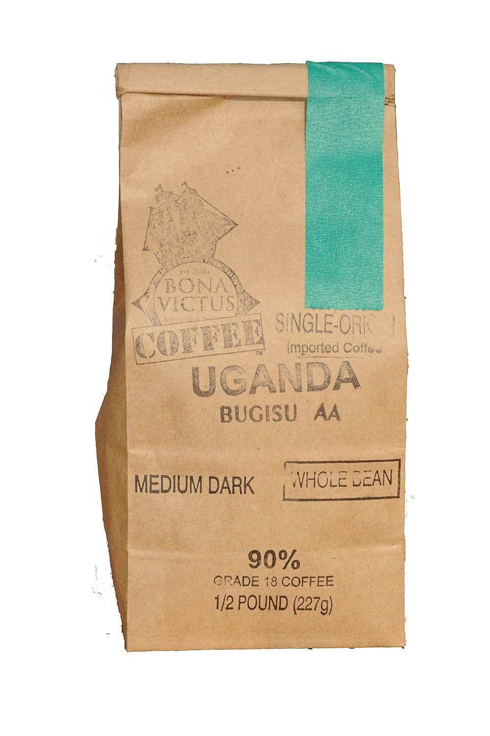 Coffee Bean Uganda Single Origin Bugisu AA Whole Bean Medium Dark Roast 1 Lb