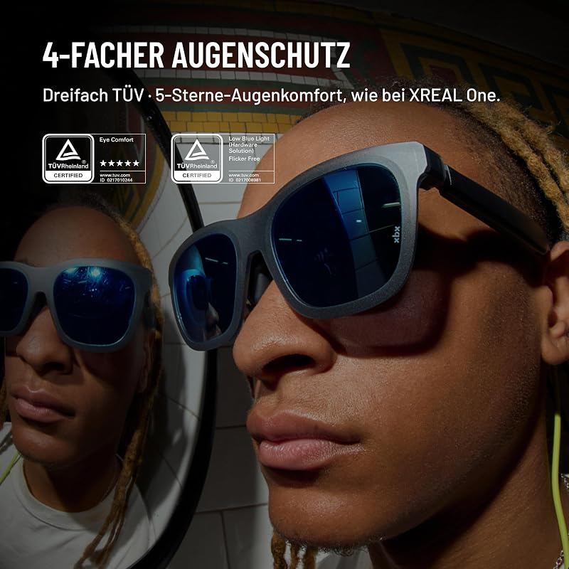 xbx a01+ AR Brille, 147'' Tragbar Großbildschirm für Filme & Gaming