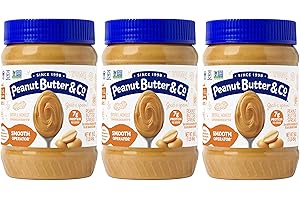 Peanut Butter & Co. Smooth Operator Peanut Butter, Non-GMO Project Verified, Gluten Free, Vegan, 16 Oz (Pack of 3)