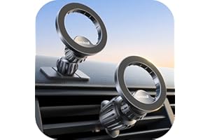 Lamicall for Magsafe Car Mount Holder -【20 Strong Magnets】360° Cell Phone Holders for Car Vent + 360° 【Super Stick】Magnetic P