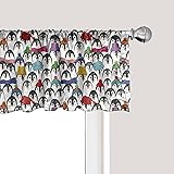 Ambesonne Sea Animals Window Valance, Pattern