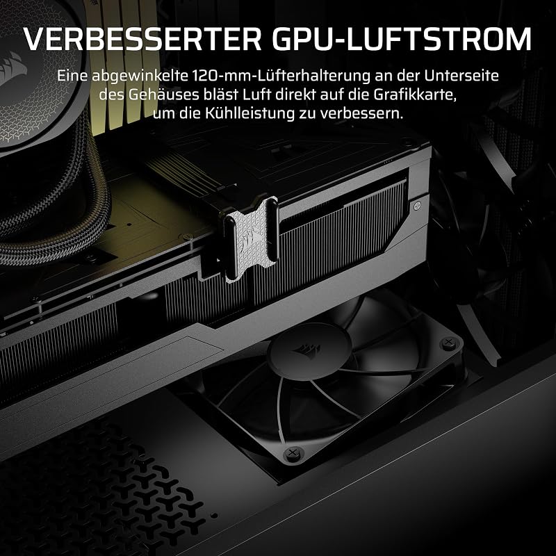 3200D RS Mid-Tower ATX PC-Gehäuse – Schwarz