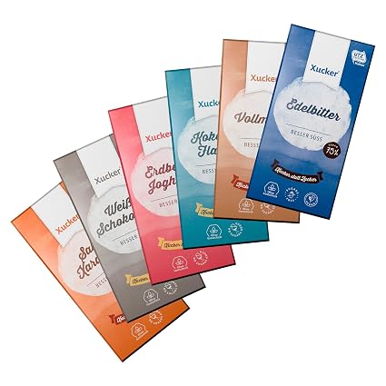 Xucker Schokoladenkombi 6 X 100 G Xylit Schokoladen Tafeln 1x