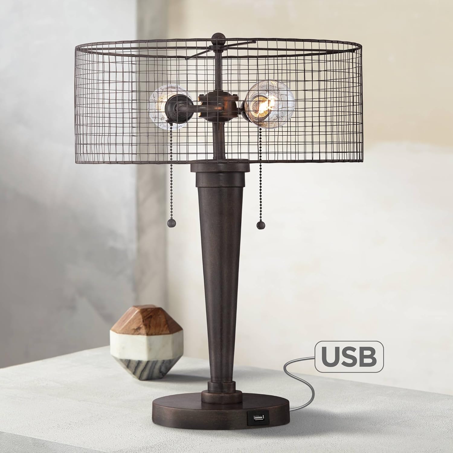 Best farmhouse desk lamp usb