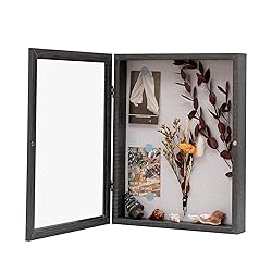 DEMAIKE 8x10 Shadow Box Frame with Linen Back, Wood