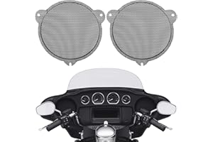 AC-MTORC 2014-2023 6.5" Batwing Fairing Mesh Speaker Grills Cover for Harley Touring Electra Glide Street Glide Trike Tri Glide Ultra Limited