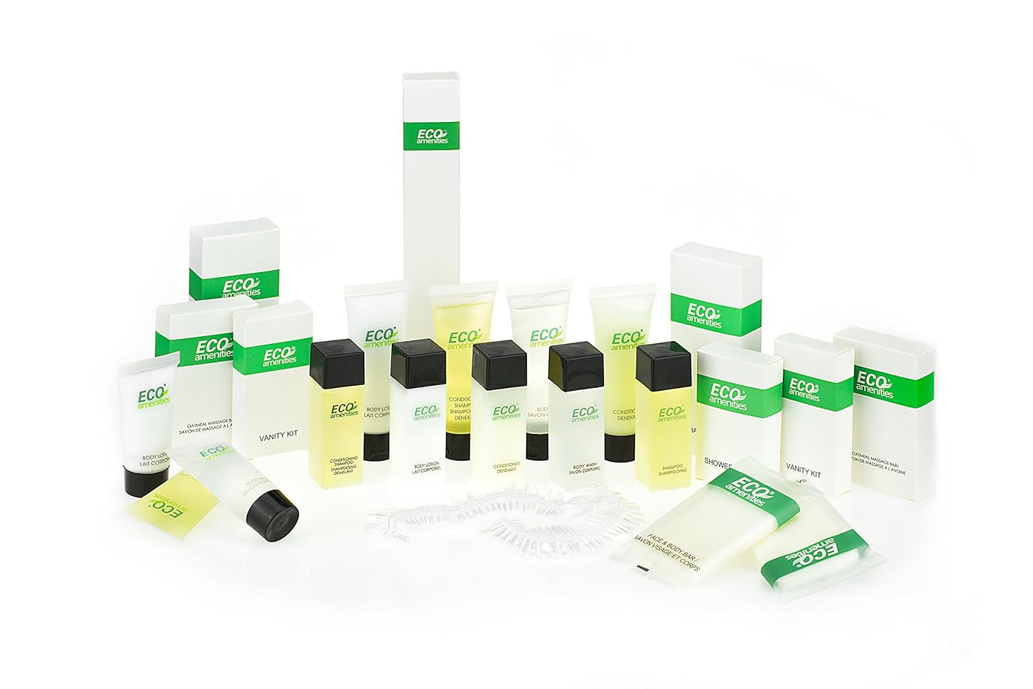 ECO AMENITIES Travel Size Bottle Hotel Shampoo and Conditioner Bulk