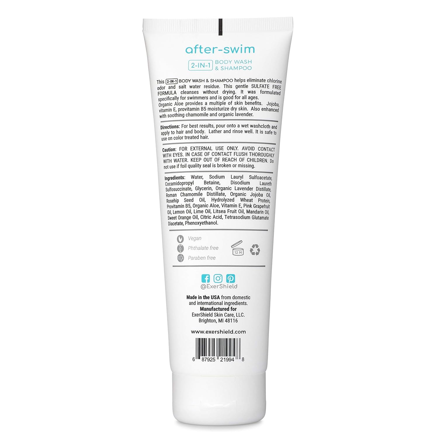 Buy Chlorine Body Wash And Chlorine Shampoo For Swimmers After