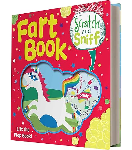 Buddy & Barney Scratch & Sniff Family Fart Book - Lift The Flap Rhyming Board Book With 6 Real Smells