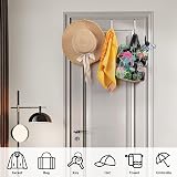 Damita Over The Door Hooks 4 Packs Stainless Steel Coat Hangers White view 8