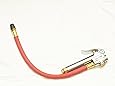 Amflo 150E-RET 10-90 PSI Bayonet Style Inflator Gauge with 12" Hose and Air Chuck, 1 Pack