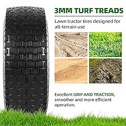 AR-PRO (2-Pack) 13x5.00-6 Flat Free Tire and Wheel