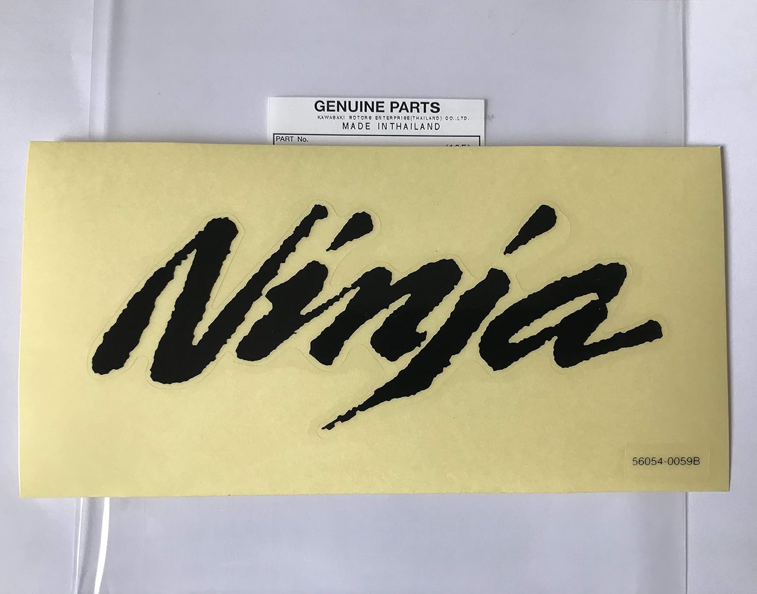 Brand NEW Genuine Original Kawasaki Ninja Fuel Tank Sticker Decal - Black -Large