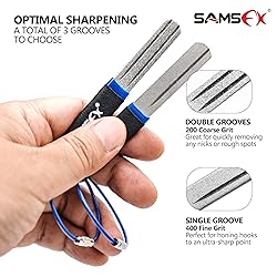SAMSFX Fishing Hook Sharpener Hook File Portable