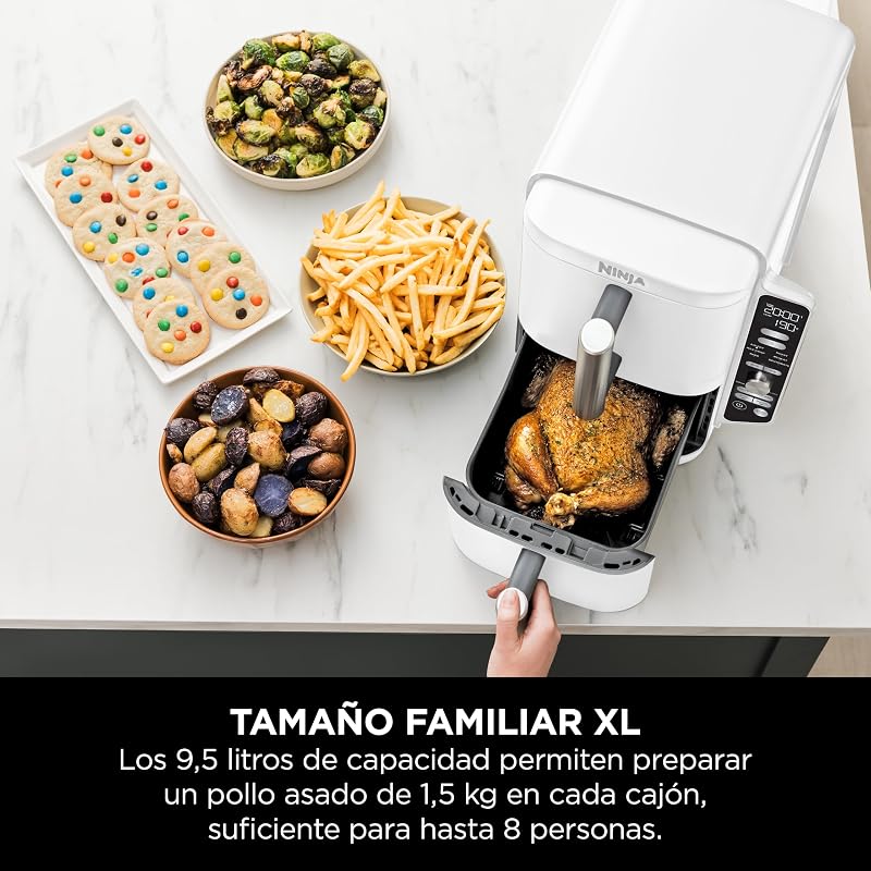 Double Stack XL, fritadeira de ar de duas gavetas, 9.5L, branca