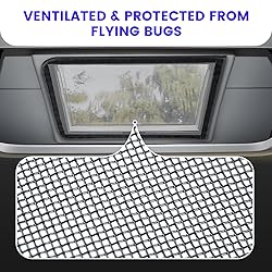 funomo RV Vent Bug Screens, 23 ¼" (L) x 15