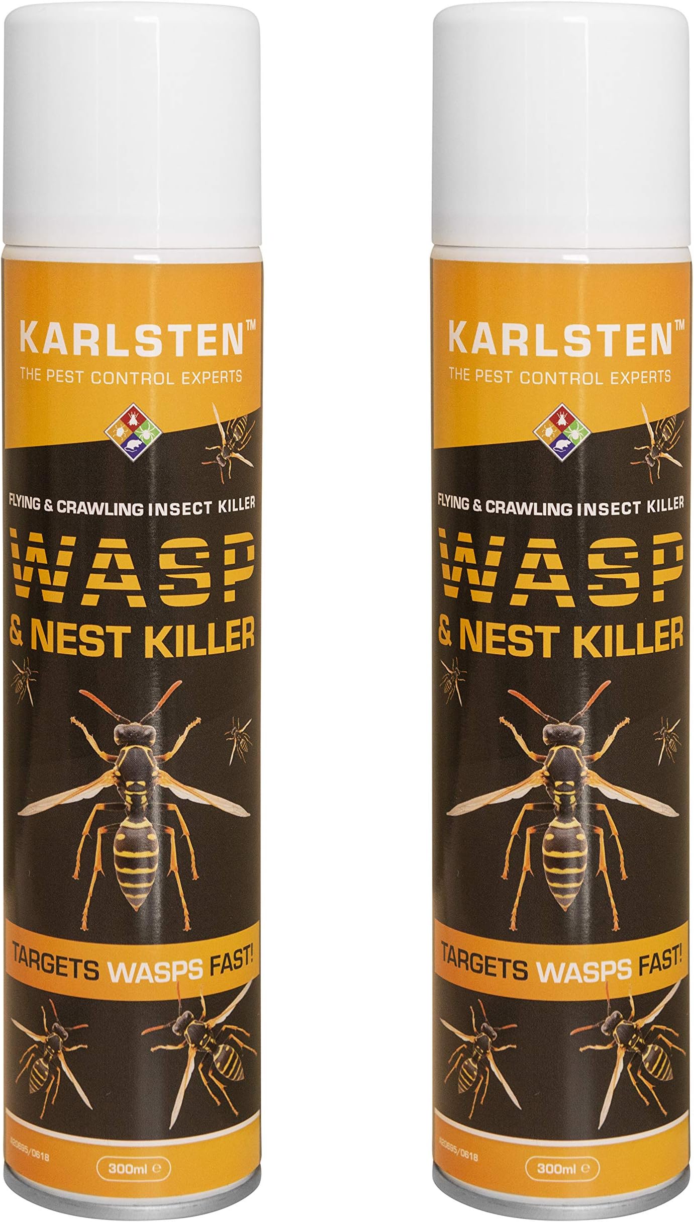 Karlsten Wasp & Nest Killer Spray | Maximum Strength | Fast-Acting Wasp, Horn...