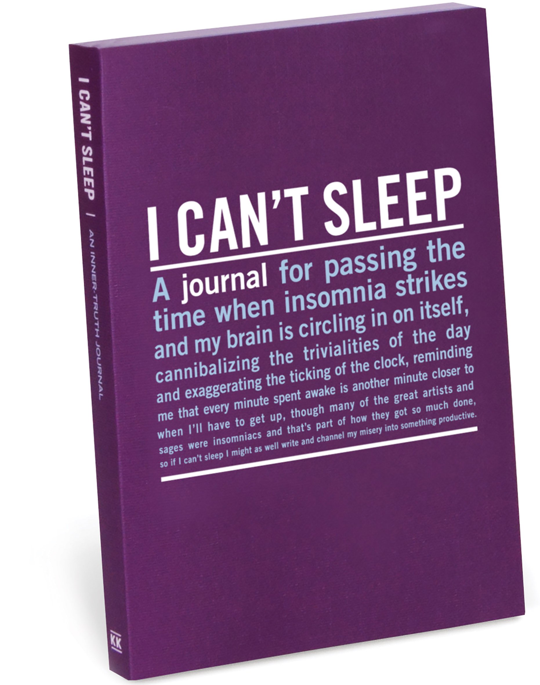 Knock Knock Mini Inner-Truth Journal, I Can't Sleep, 4 x 5.75 Inches