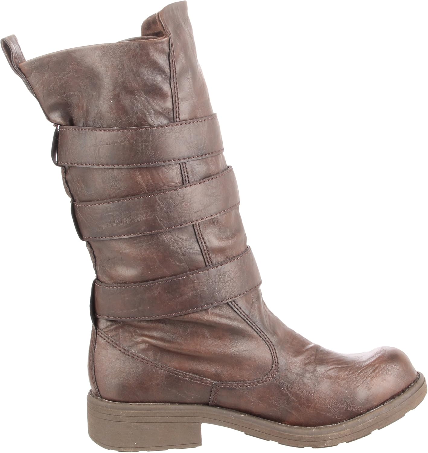 big buddha women's moto heel boot