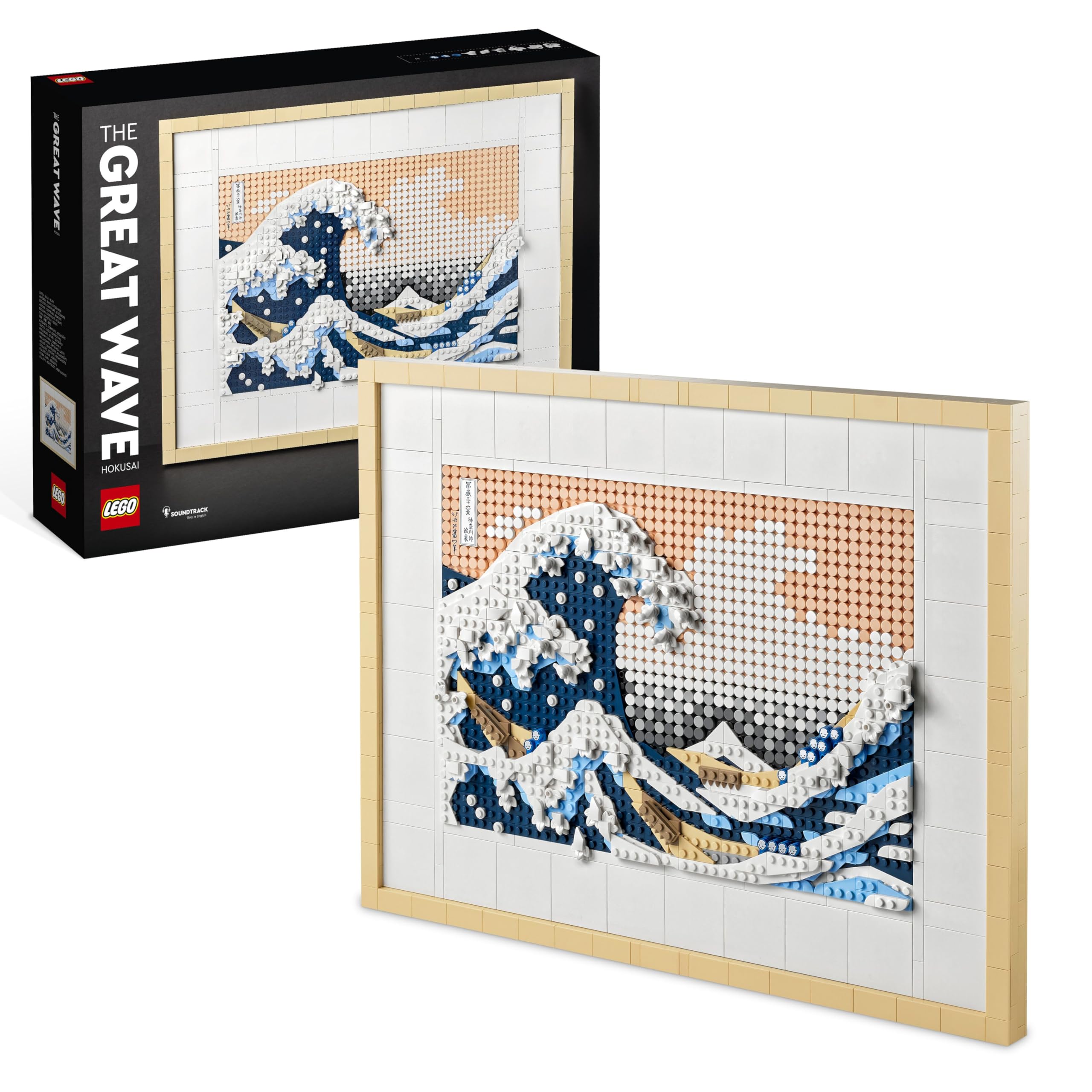 LEGO 31208 Art Hokusai - La Grande Onda, Set Fai Da Te, Hobby Creativi per Adulti, Idea Regalo per Uomo o Donna, Lui o Lei, Decorazioni Casa, Quadri Soggiorno Giapponesi