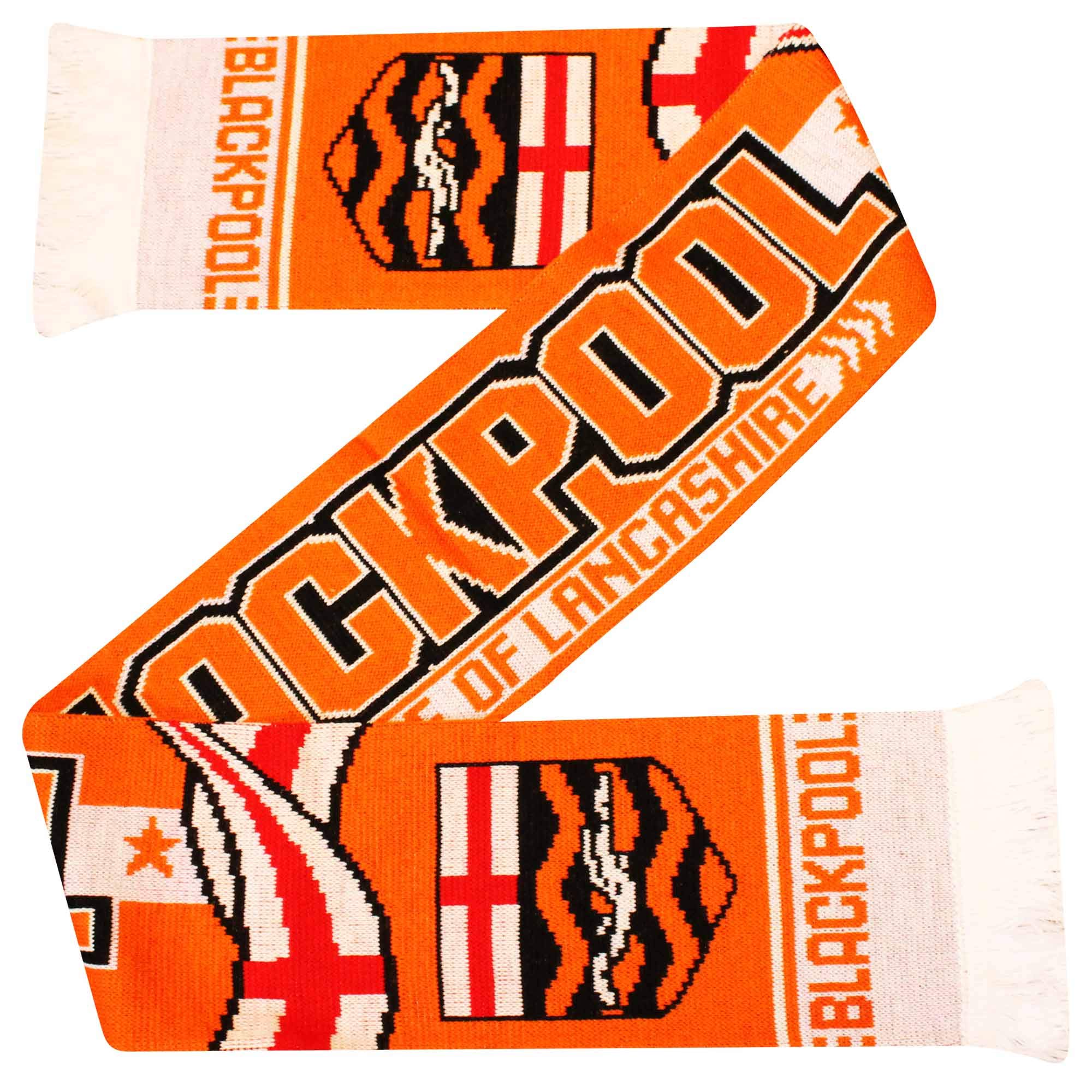 GIFTS 4 ALL Blackpool Seasiders Football Fans Scarf (100% Acrylic), Blackpool Football Souvenir Scarf, Seasiders Scarf, Blackpool Football Match Day Scarf