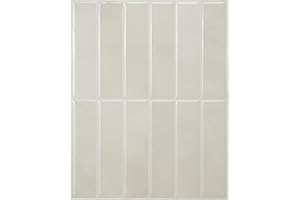 Smart Tiles Peel and Stick backsplash tiles, Morocco Grey/White, 5 Wall Panels (11,43"x9") for Kitchen Backsplash & Bathroom 