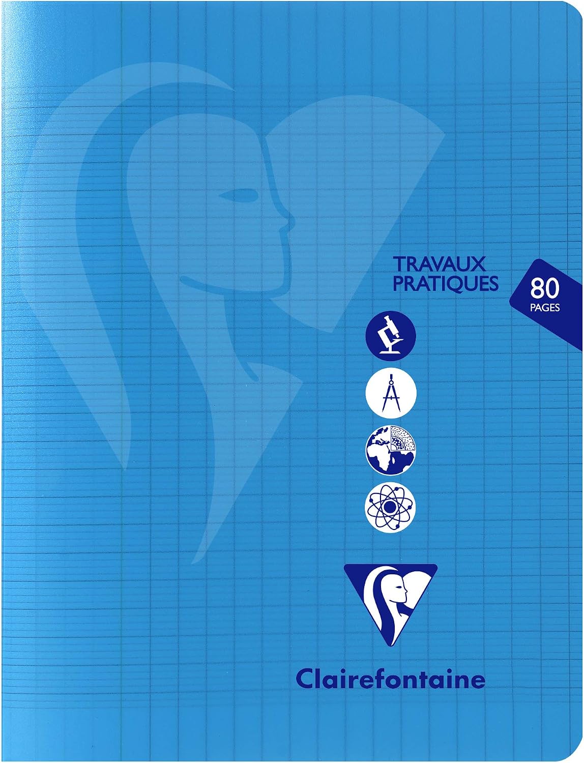 Clairefontaine Mimesys 303727C Exercise Book 80 Pages 17 x 22 cm Large Squares 90 g and 125 g Polypropylene Cover Plastic Assorted Colours - Image 4