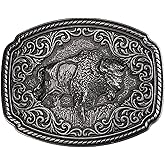 Tolongland Western Belt Buckle for 1.5" Belts | Heavy Duty Interchangeable Cowboy Buckle Western Accessory for Men & Women