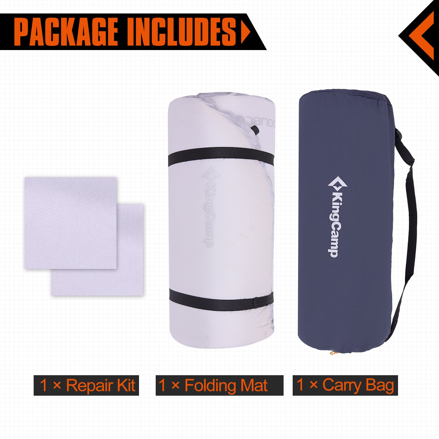 KingCamp DELUXE DOUBLE SelfInflating Camping Pad, 3 inches Thick eBay