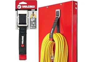 VELCRO Brand Magnetic Straps – Reusable Cord, Hose & Tool Organizer for Metal Surfaces, Stocking Stuffers for Men - EASY HANG Garage, Workshop, RV Storage - Medium 16in x 1in