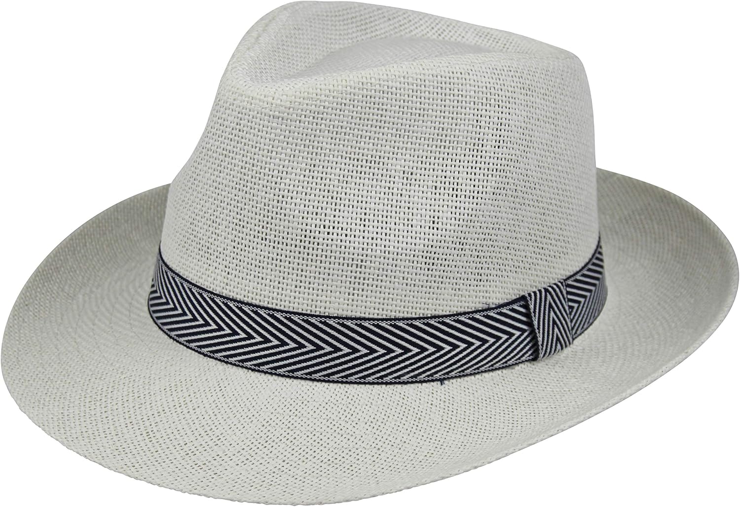 Neki Mens Trilby Hat with Contrasting Hat Band UK Seller 56cm 60cm