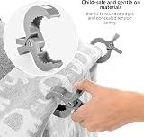 Zamboo Universal Stroller Pegs 6-Pack Grey/White Buggy Clips view 7