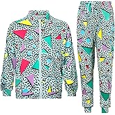 Mepase Retro 80s 90s Outfit for Men Side Taping Sportswear Urbanwear Streetwear Casual Long Sleeve 90s Tracksuit for Jogger