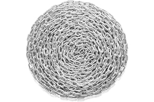 VEVOR Proof Coil Chain, 5/16" x 92', 1667 lbs Safe Working Load, Zinc Plated Proof Tested Coil Chain with Two Quick Links, Galvanized Carbon Steel Link Chain for Towing, Hanging, Camping, Pet Towing