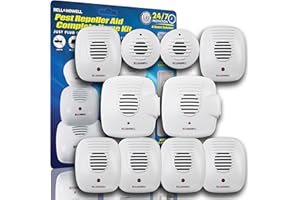 Bell+Howell Ultrasonic Pest Repeller 10 Pk, Pest Repellent Ultrasonic Plug In, Rodent Repellent Indoor Ultrasonic, Electric Mouse Repellent Ultrasonic Plug in for Home, Bedroom & Office, Chemical Free