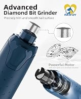 Casfuy Dog Nail Grinder Quiet 6-Speed 3 Ports LED Lights Rechargeable view 7