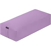 Retrospec Sequoia Yoga Bolster Pillow, Meditation Cushion, Yoga Block
