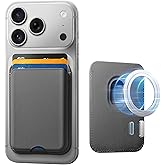 Halowish Mangnetic Wallet, for MagSafe Wallet, Stronger Magnets, 3 Card Holder With RFID Blocking, Slim Magnetic Wallet for iPhone 17/16/15/14/13/12 Series and Other Phone with Magnet, Dark Grey