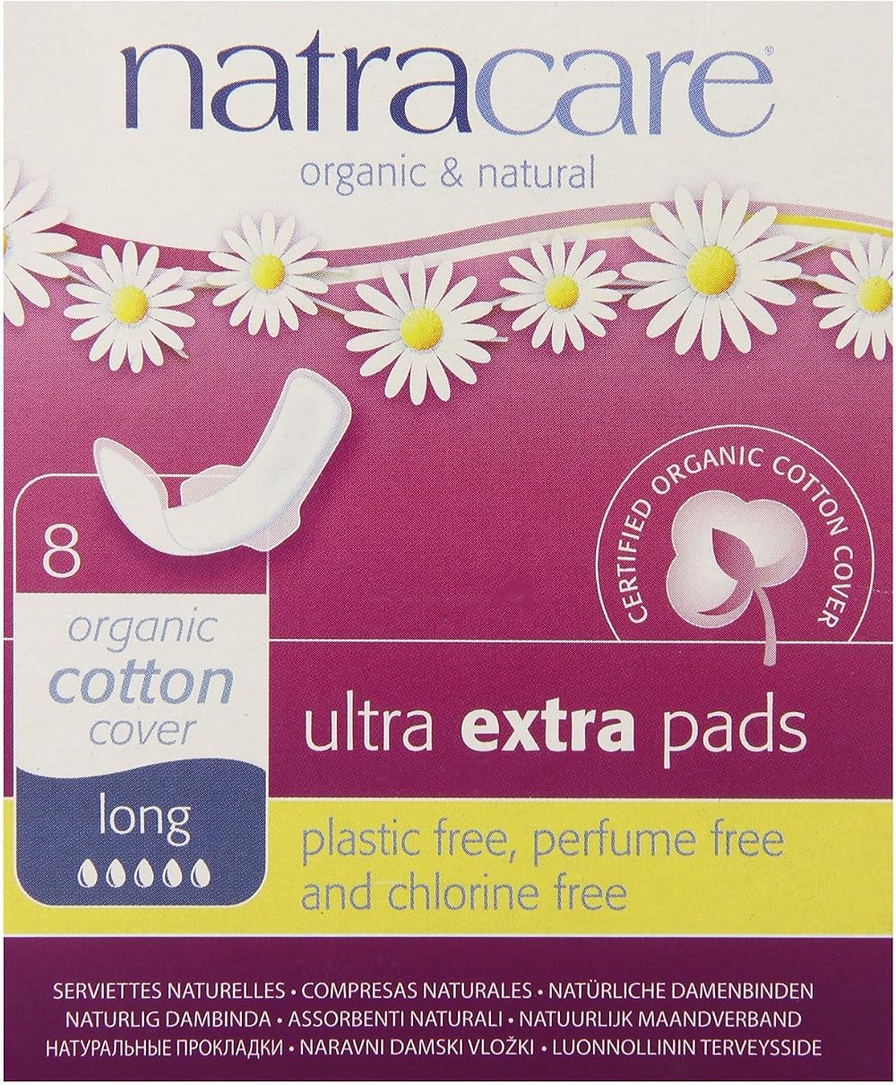 Natracare Ultra Extra Pads Long 8s Pack of 3