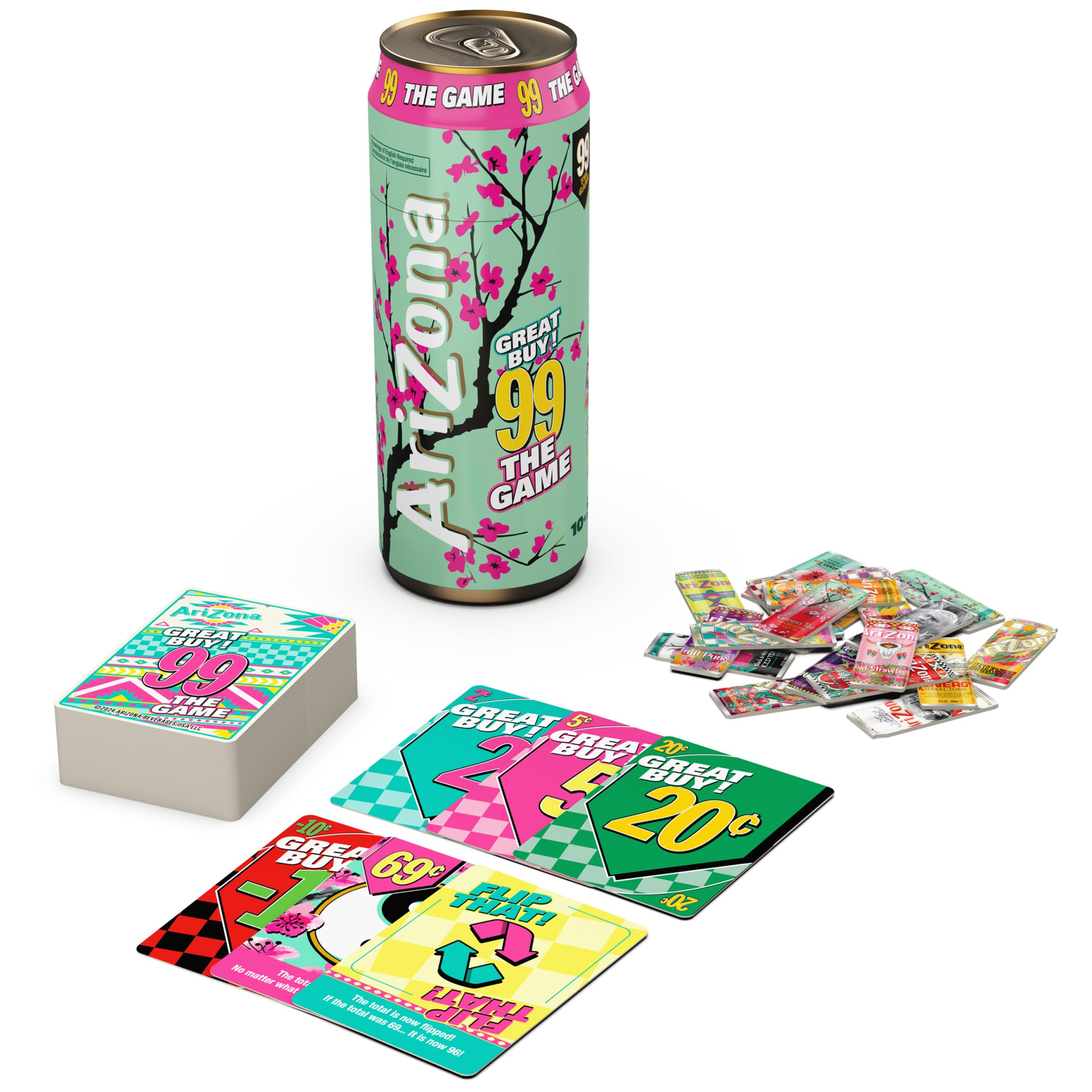 Photo 1 of Spin Master Games, Arizona 99 – The Official Arizona Iced Tea Party Game, Count Cards, Collect Cans & Keep it 99, for Kids, Adults & Family, 2-10 Players, for Ages 10 & Up