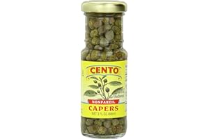 BELLINO Cento Nonpareil Capers, 3 Ounce Jars (Pack of 12)