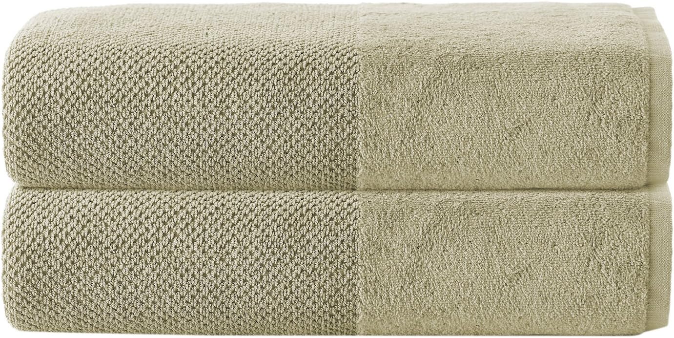 INCANTO TURKISH COTTON LUXURY BATH SHEET SET, MADE IN TURKEY (SET OF 2)