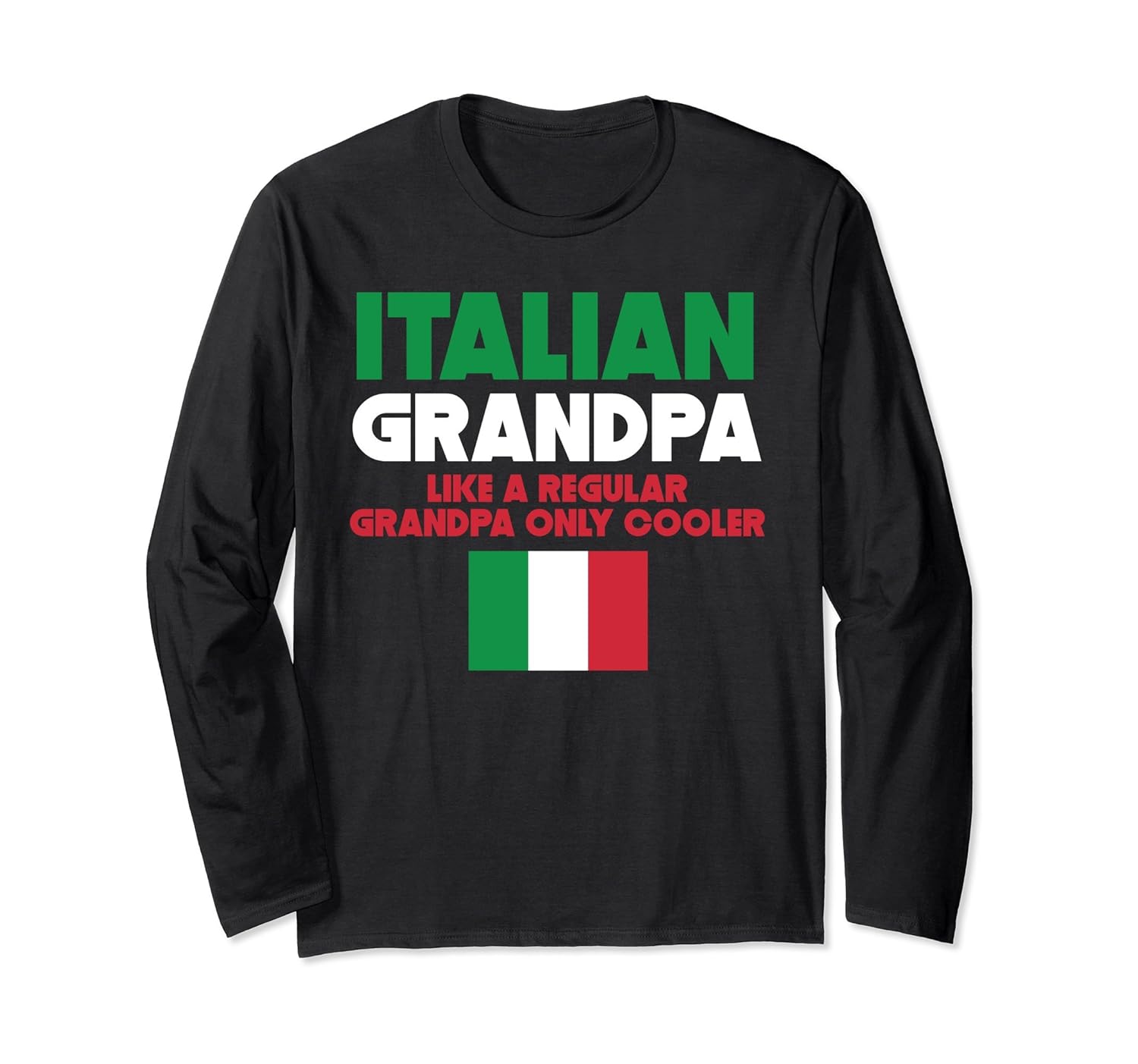 Italian Grandpa Shirt Grandparent’s Day Long Sleeve ShirtAZP anzpets